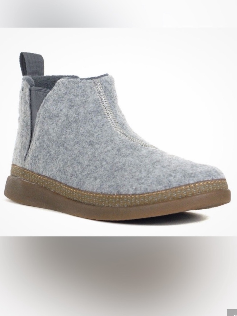 Chaco Gray Revel Chelsea Wool Slip-On Bootie Size 8.5 - Picture 16 of 16